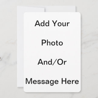 Personnaliser Modèle blanc 5 x 7 Cartes blanches d