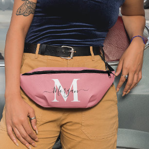 Personnaliser Monogramme Nom initial rose