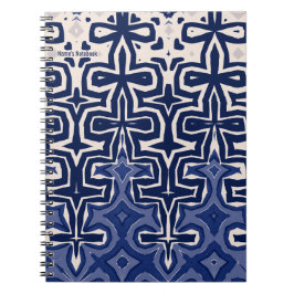 PERSONNALISER : Motif bleu | Journal carnet