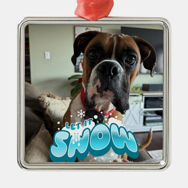 PERSONNALISER NOËL PET PHOTO ORNEMENT (Devant)