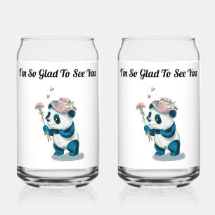 Personnaliser Panda Soda Glass
