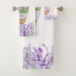 Personnaliser Panier de fleurs de lavande vert pou