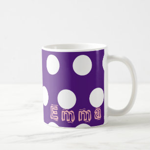 Personnaliser par nom Polka Mug