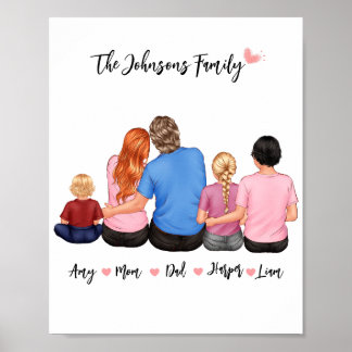 Personnaliser Personnaliser Poster Portrait de Fam