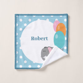 Personnaliser Polka Bleu Blanc Point Eléphant Ball