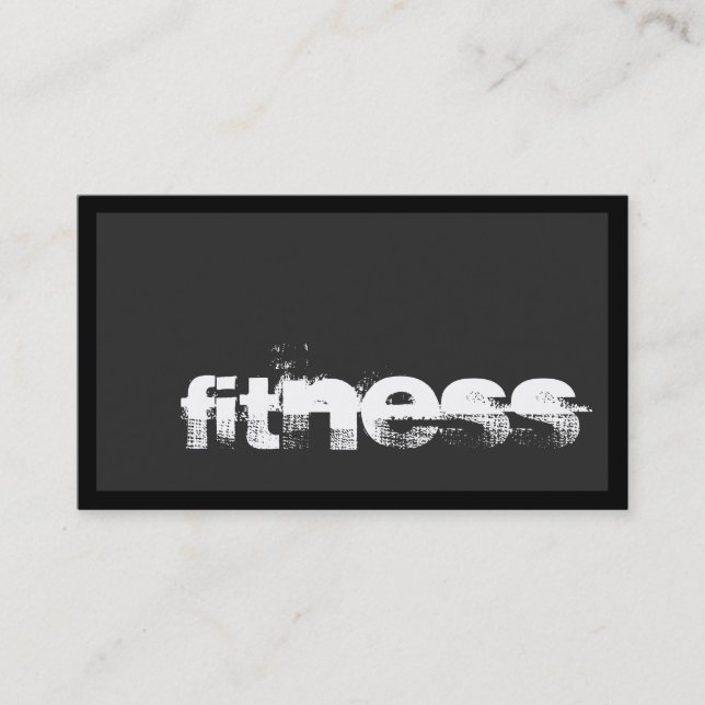 Personnaliser Professionnel Fitness Carte de visit (Devant)