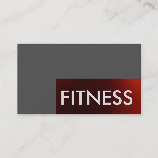 Personnaliser Professionnel Fitness Carte de visit (Devant)