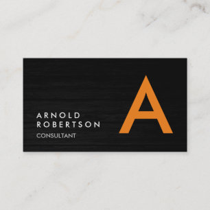 Personnaliser simple Carte de visite Monogramme si