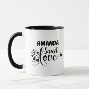 Personnaliser Sweet Love Coeur Mug