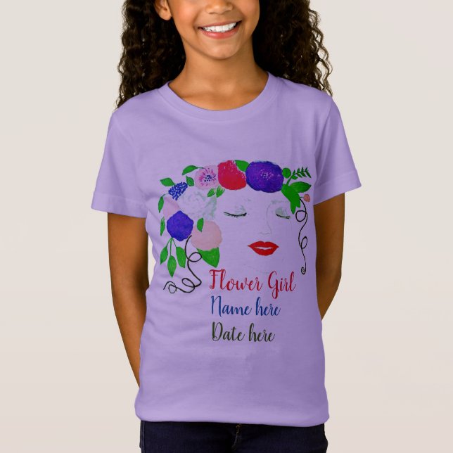 Personnaliser T-Shirt Fleur (Devant)