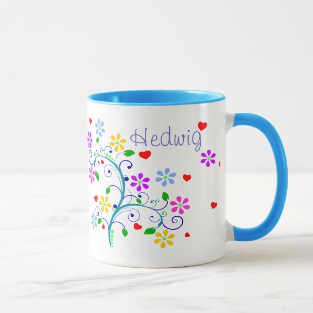 Personnaliser - tasse de fleur de Hedwig - nous (Droite)