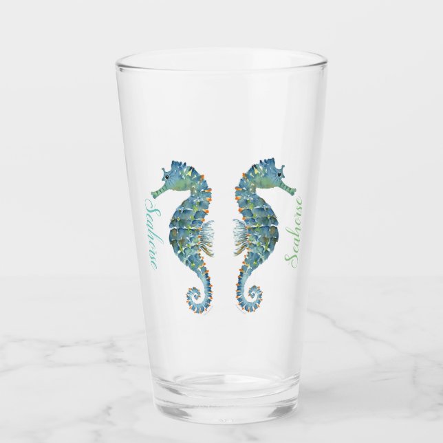 Personnaliser Tumblers en verre - Cheval de mer na (Devant)