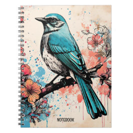 PERSONNALISER : un oiseau bleu | Journal carnet