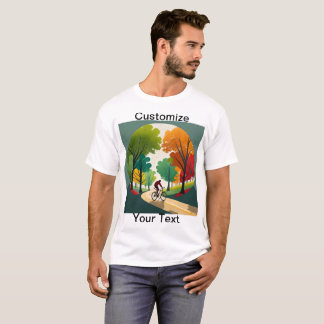 Personnaliser Vélo T-Shirt Pittoresque Trail
