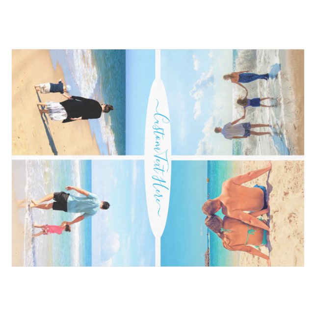 Personnaliser votre collection de photos nappe ave (Devant (Horizontal))