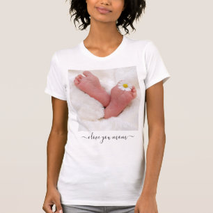 Personnaliser Votre Maman Photo T-shirt Texte Je t