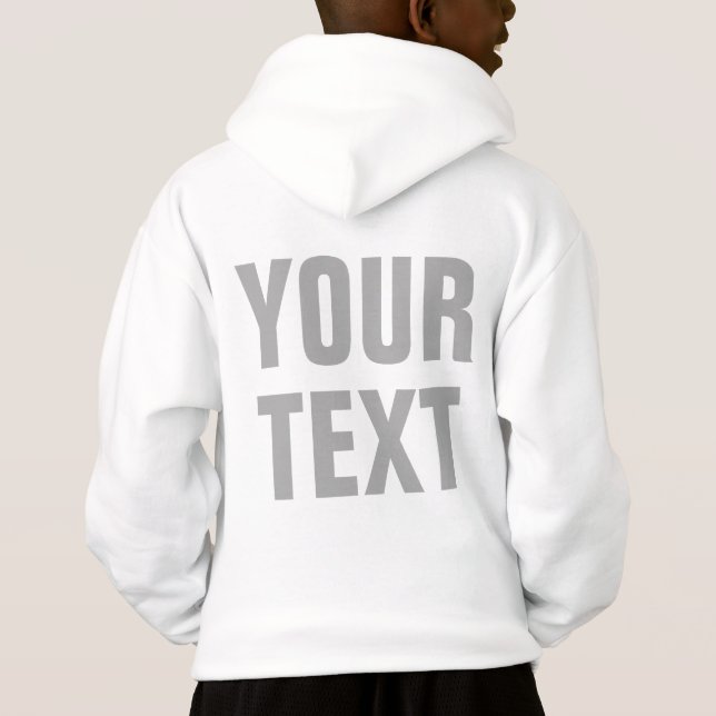 Personnaliser Votre Texte Enfants Garçons Gros Gro (Dos)