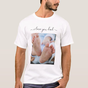 Personnaliser votre texte photo Cadeau T-shirt pèr