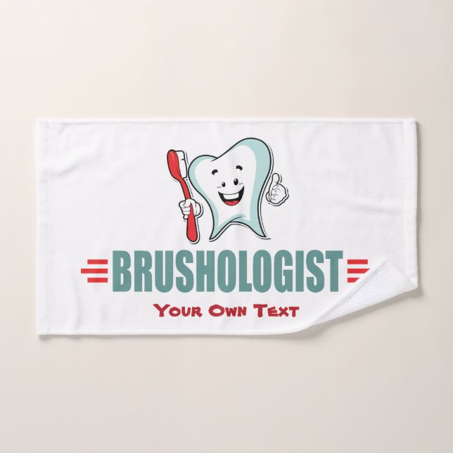 Personnalisez Ce Drôle De Brossage Des Dents (Serviette à main)