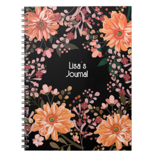 Personnalisez ce magnifique Carnet de journal flor