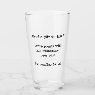 Personnalisez ce verre de bière