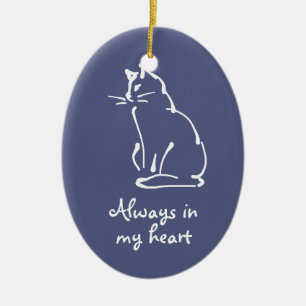 Personnalisez cet ornement commémoratif de chats