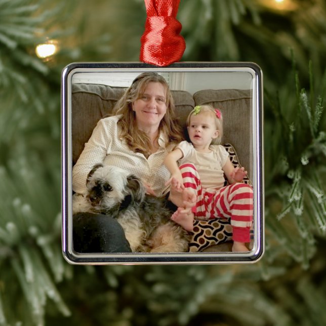 Personnalisez cet ornement de Noël avec votre Pic (Arbre)