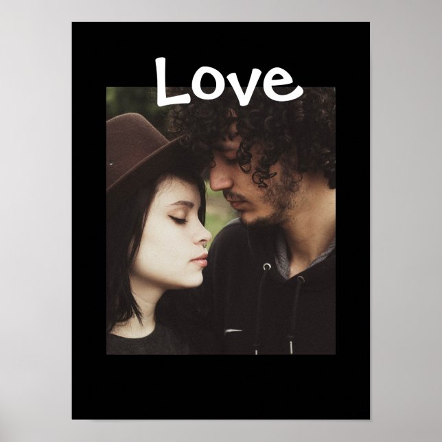 Personnalisez cette affiche "Amour" avec votre pho (Devant)