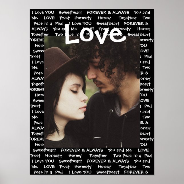 Personnalisez cette affiche "Amour" avec votre pho (Devant)