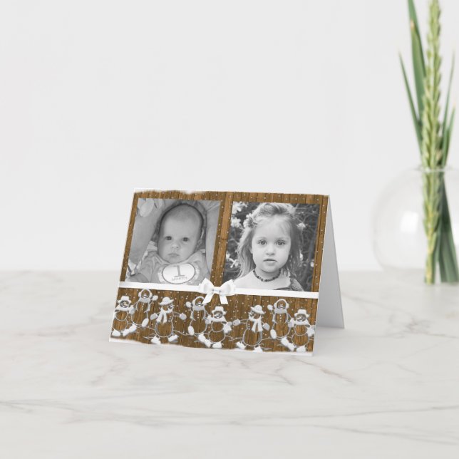 Personnalisez cette Carte de Noël Homme Gingerbrea (Devant)