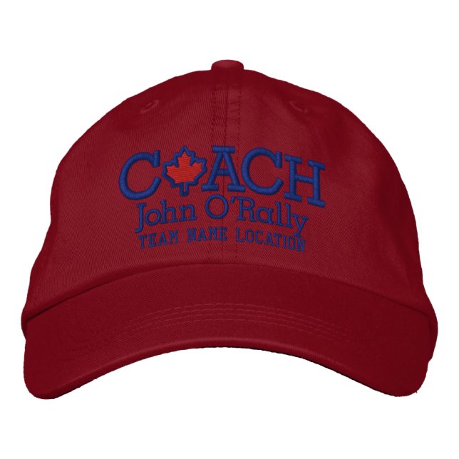 Personnalisez Coach Canada Casquette Votre Nom Vot (Devant)