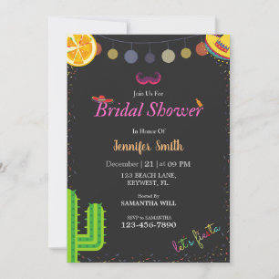 Personnalisez la carte d'invitation Fiesta Bridal 