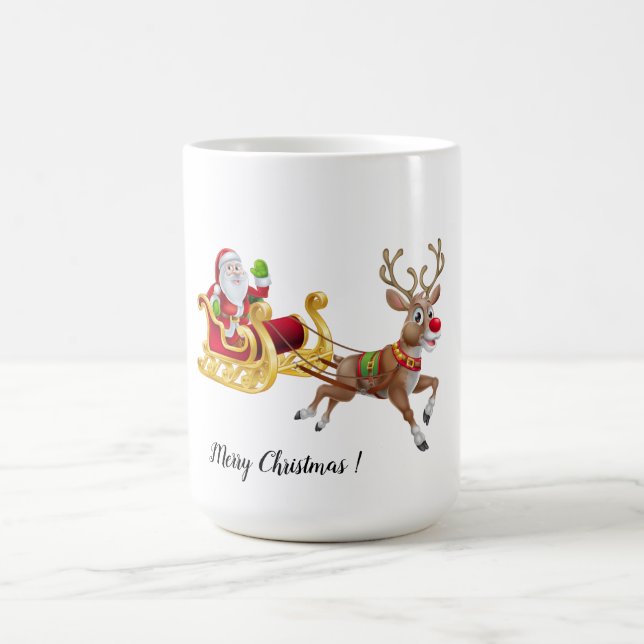 Personnalisez la Mug à café à deux tons de Noël (Centre)