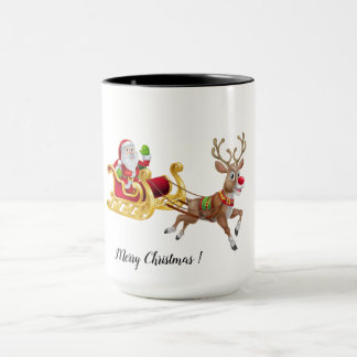 Personnalisez la Mug à café à deux tons de Noël