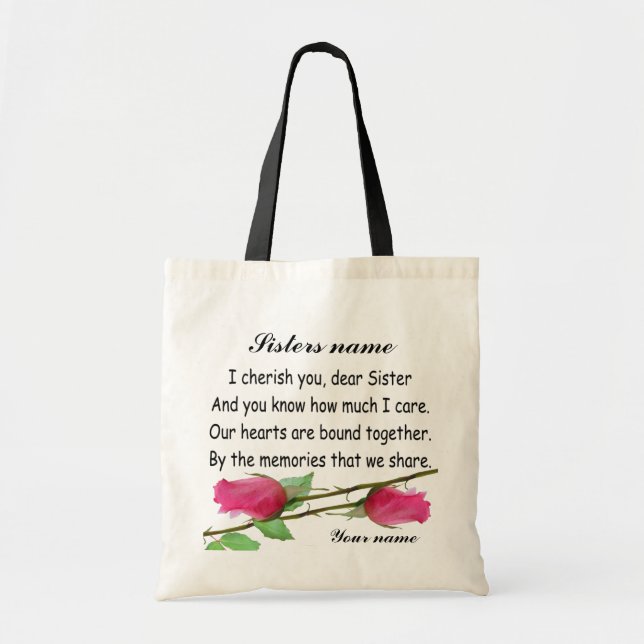 PERSONNALISEZ LA SOEUR - SAC (Devant)