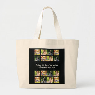 Personnalisez le collage photo et le grand sac fou