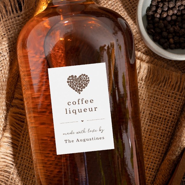Personnalisez le Étiquette Liqueur Café Maison (Créateur téléchargé)