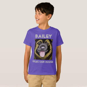 Personnalisez le nom du chien et le T-shirt photo