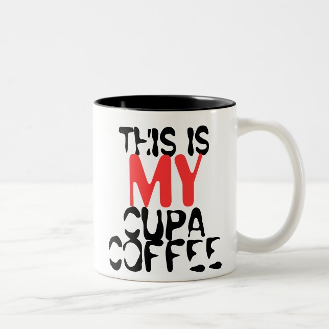 Personnalisez le nom MA tasse de café de Cupa (Droit)