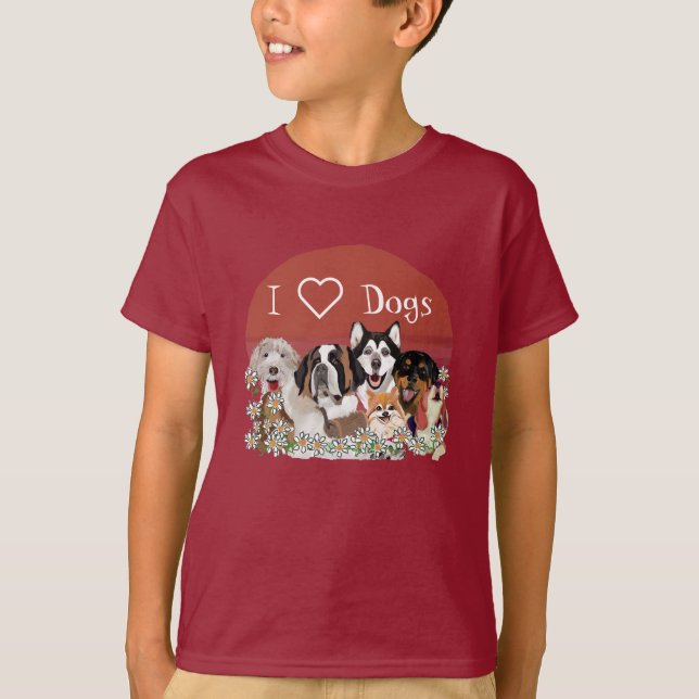 Personnalisez le T-shirt club de pack de chiens te (Devant)