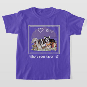 Personnalisez le T-shirt club de pack de chiens te
