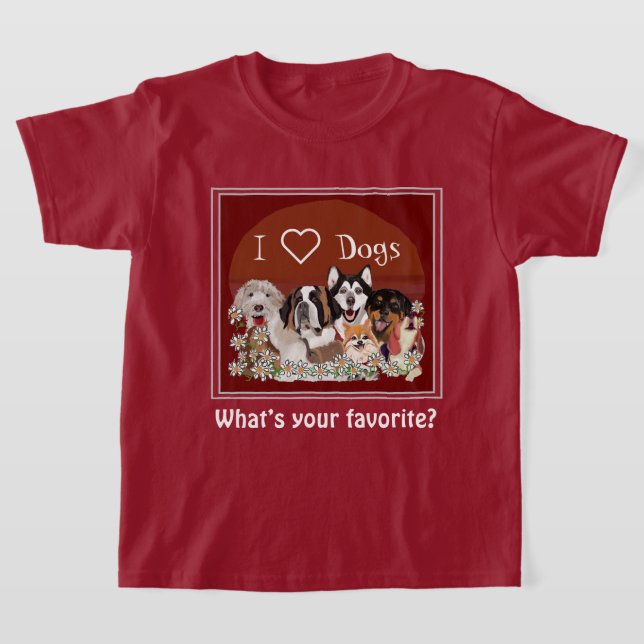 Personnalisez le T-shirt club de pack de chiens te (Poser)