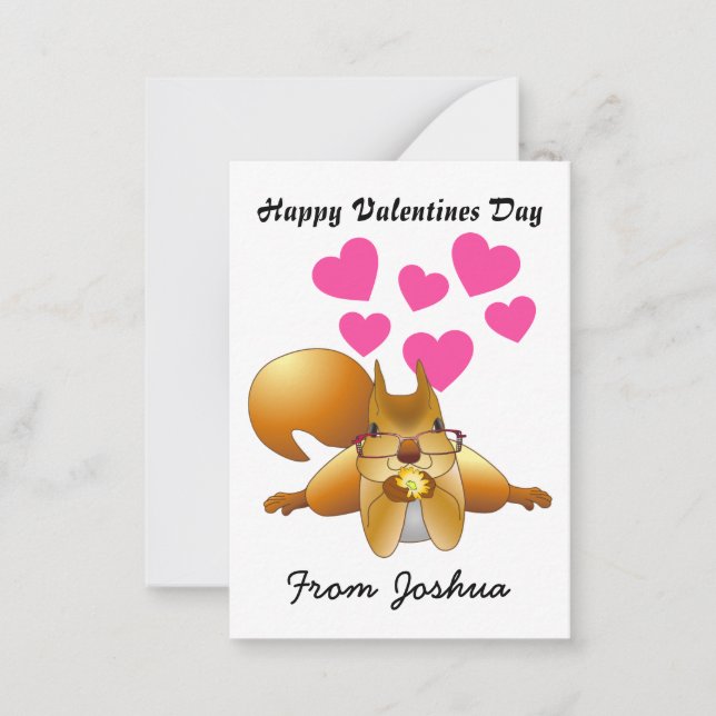 Personnalisez les cartes de jour des valentines d' (Devant)