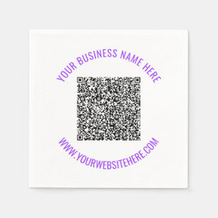 Personnalisez vos serviettes en papier avec QR Cod