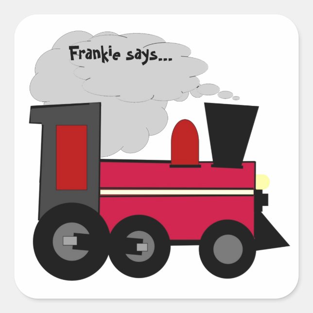 Personnalisez votre autocollant de train (Devant)