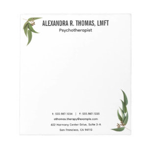 Personnalisez Votre Bloc-Notes Eucalyptus pour Psy