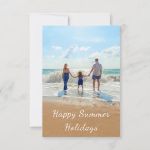 Personnalisez votre carte de vacances d'été photo