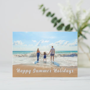 Personnalisez votre carte de vacances d'été photo