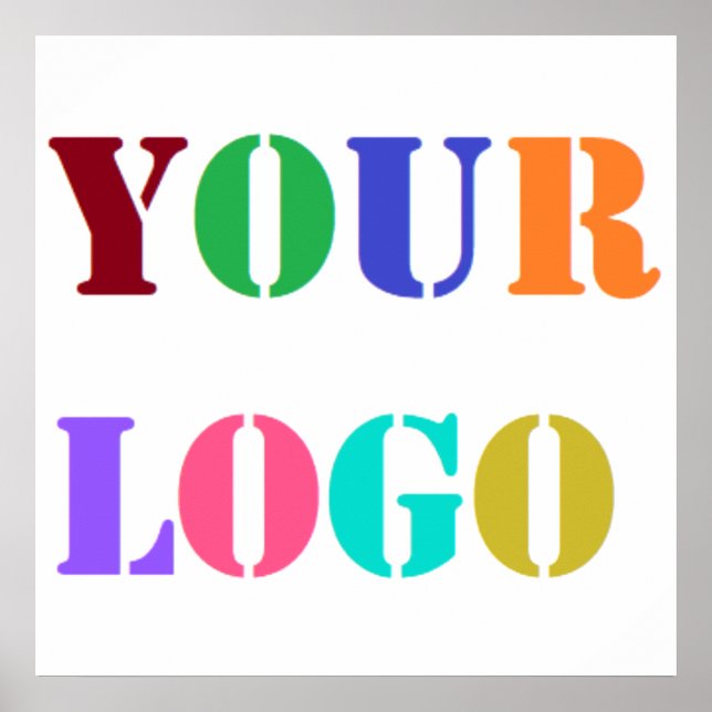 Personnalisez votre logo d'entreprise Poster promo (Devant)