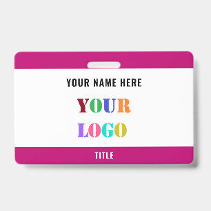 Personnalisez Votre Logo Photo Nom Titre Badge Ent